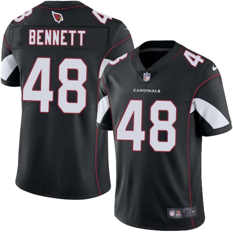 Cardinals #48 Chuck Bennett Stitched Black Jersey