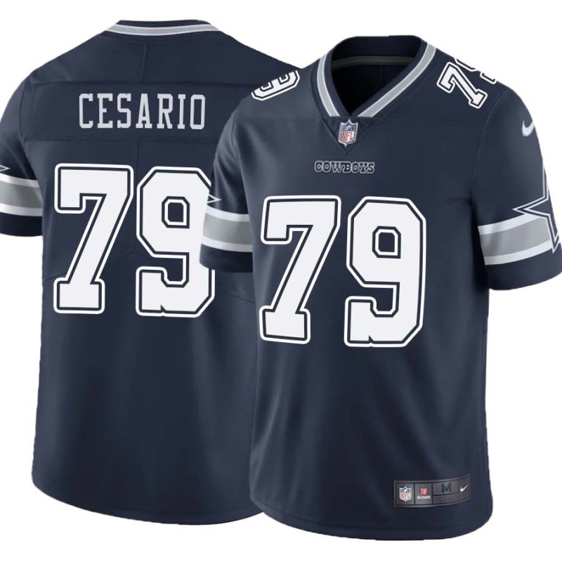 Cowboys #79 Sal Cesario Vapor Limited Jersey -Navy