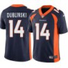 Tom Dublinski #14 Broncos Navy Jersey