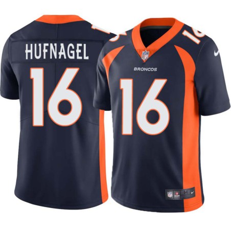 John Hufnagel #16 Broncos Navy Jersey