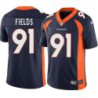 Ronald Fields #91 Broncos Navy Jersey