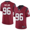 Vincent Taylor #96 Texans Stitched Red Jersey
