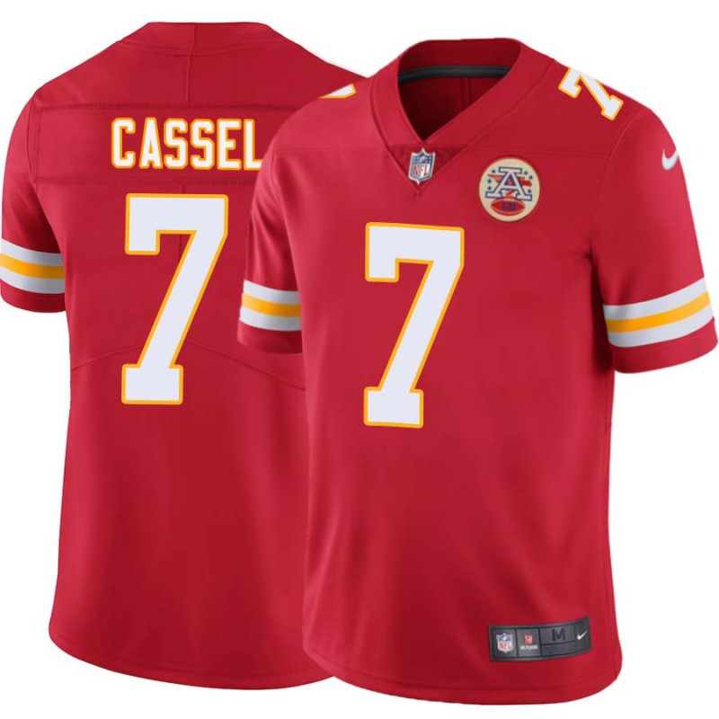 Matt Cassel #7 Chiefs Football Red Jersey Matt Cassel #7 Chiefs Football Red Jersey