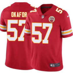 Alex Okafor #57 Chiefs Football Red Jersey