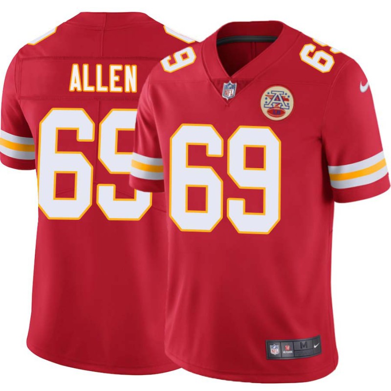 Jared Allen #69 Chiefs Football Red Jersey Jared Allen #69 Chiefs Football Red Jersey