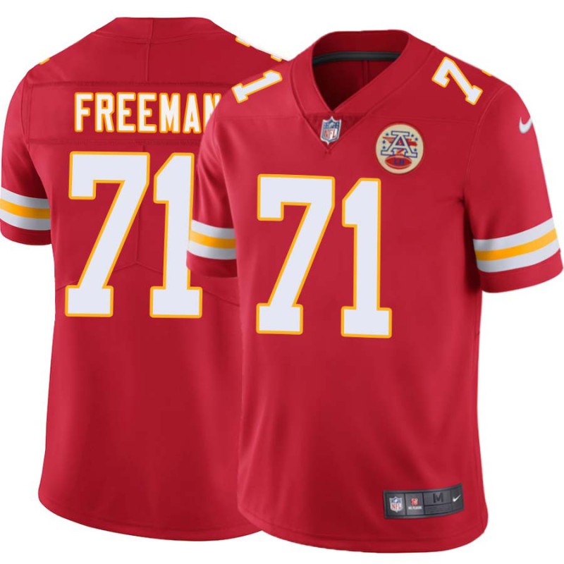 Eddie Freeman #71 Chiefs Football Red Jersey Eddie Freeman #71 Chiefs Football Red Jersey