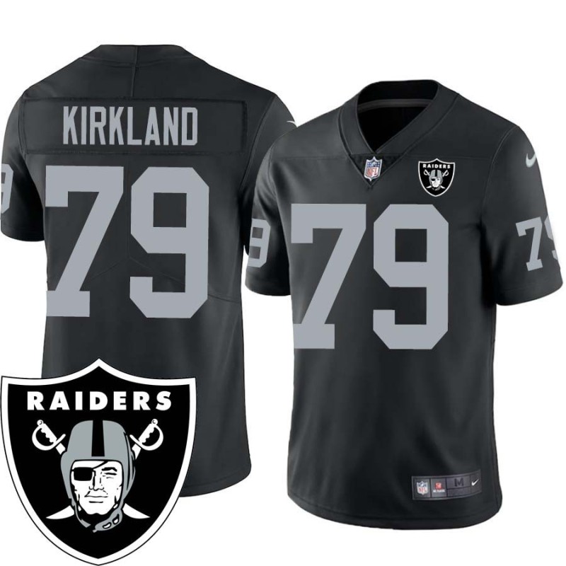 Denver Kirkland #79 Raiders Team Logo Black Jersey