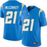 Chargers #21 Phil McConkey BOLT UP Powder Blue Jersey