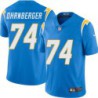 Chargers #74 Rich Ohrnberger BOLT UP Powder Blue Jersey
