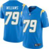 Chargers #79 Sammy Williams BOLT UP Powder Blue Jersey