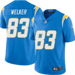 Chargers #83 Wes Welker BOLT UP Powder Blue Jersey