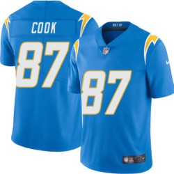 Chargers #87 Jared Cook BOLT UP Powder Blue Jersey