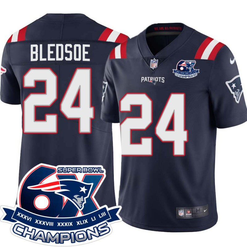 Patriots #24 Joshuah Bledsoe 6X Super Bowl Champions Jersey -Navy Patriots #24 Joshuah Bledsoe 6X Super Bowl Champions Jersey -Navy
