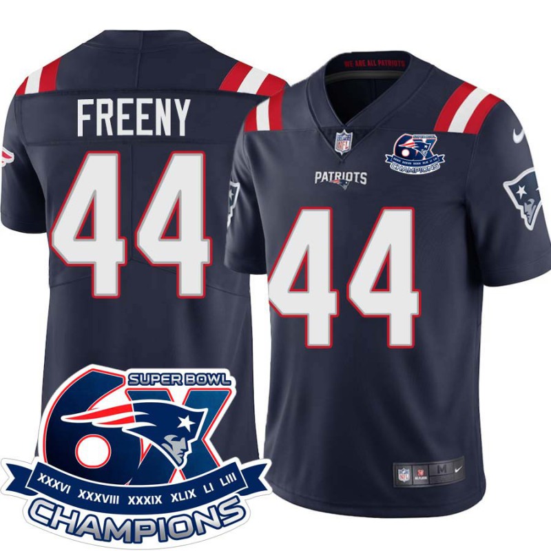 Patriots #44 Jonathan Freeny 6X Super Bowl Champions Jersey -Navy Patriots #44 Jonathan Freeny 6X Super Bowl Champions Jersey -Navy