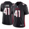 Falcons #41 George Layne Football Jersey -Black