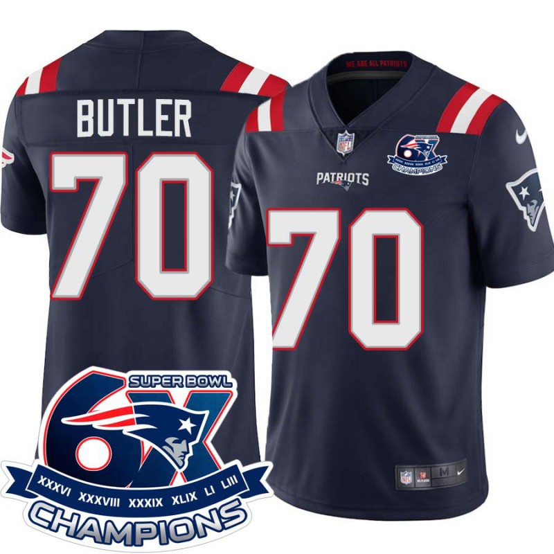 Patriots #70 Adam Butler 6X Super Bowl Champions Jersey -Navy Patriots #70 Adam Butler 6X Super Bowl Champions Jersey -Navy