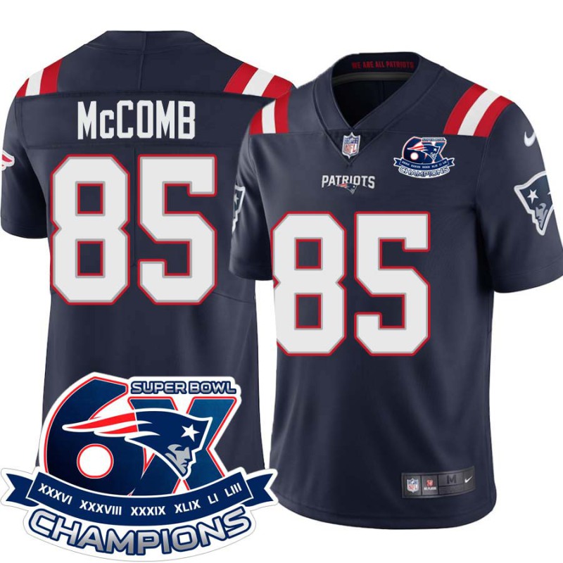 Patriots #85 Don McComb 6X Super Bowl Champions Jersey -Navy Patriots #85 Don McComb 6X Super Bowl Champions Jersey -Navy