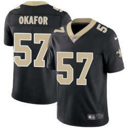 Alex Okafor #57 Saints Authentic Black Jersey