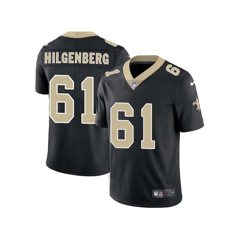 Joel Hilgenberg #61 Saints Authentic Black Jersey