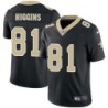 Michael Higgins #81 Saints Authentic Black Jersey