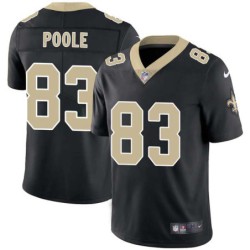 Keith Poole #83 Saints Authentic Black Jersey