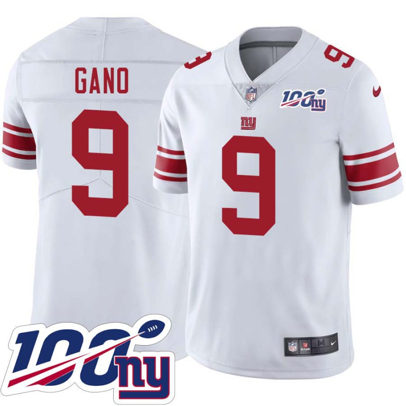 Giants #9 Graham Gano 2024 100 Year White Jersey Giants #9 Graham Gano 2024 100 Year White Jersey