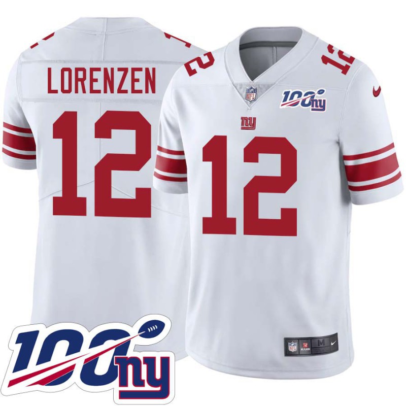 Giants #12 Jared Lorenzen 2024 100 Year White Jersey Giants #12 Jared Lorenzen 2024 100 Year White Jersey
