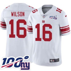 Giants #16 Mule Wilson 2024 100 Year White Jersey