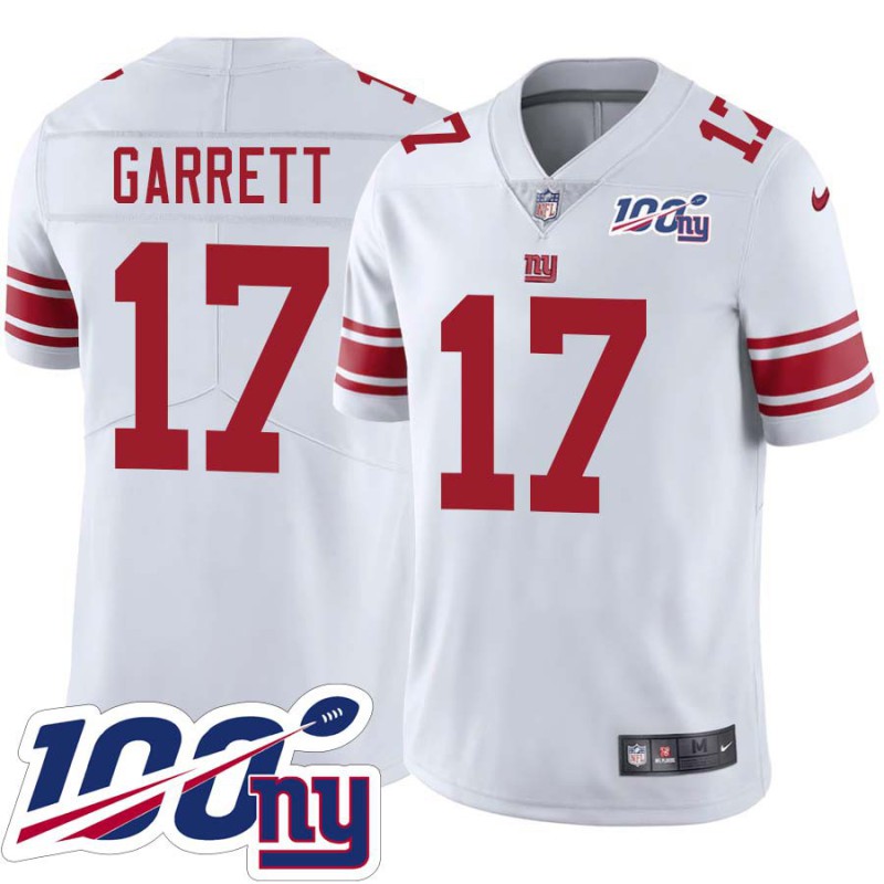 Giants #17 Jason Garrett 2024 100 Year White Jersey Giants #17 Jason Garrett 2024 100 Year White Jersey