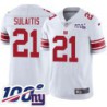 Giants #21 Joe Sulaitis 2024 100 Year White Jersey