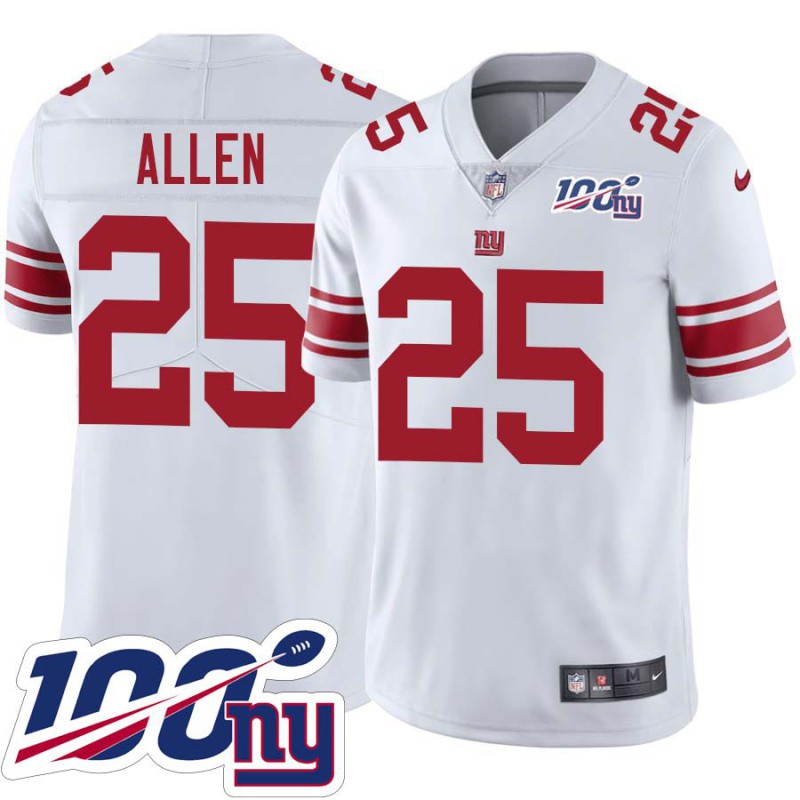 Giants #25 Will Allen 2024 100 Year White Jersey Giants #25 Will Allen 2024 100 Year White Jersey