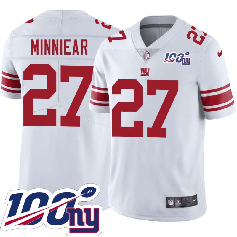 Giants #27 Randy Minniear 2024 100 Year White Jersey Giants #27 Randy Minniear 2024 100 Year White Jersey