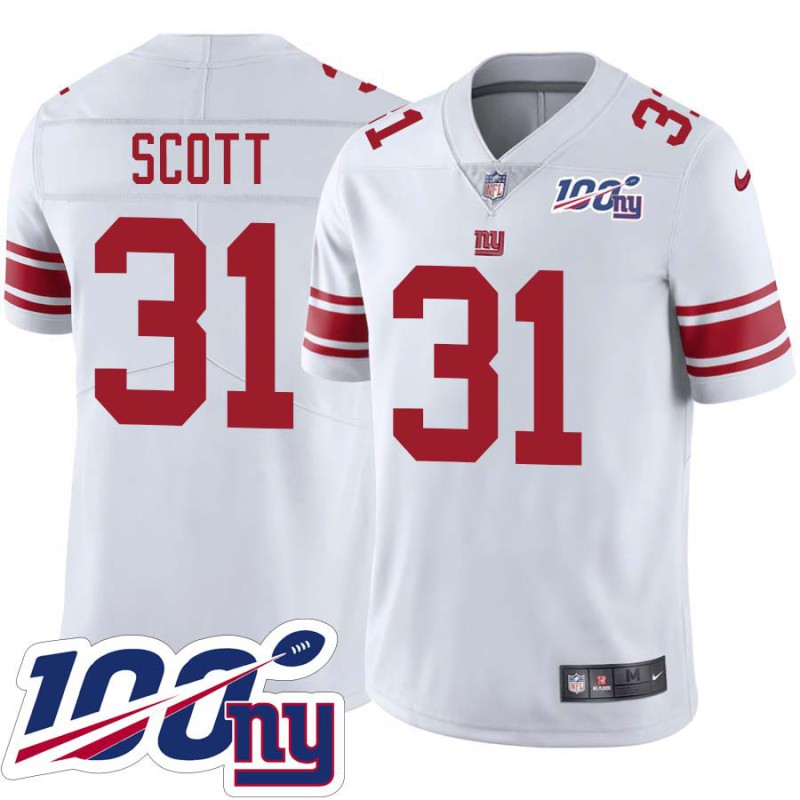 Giants #31 Tim Scott 2024 100 Year White Jersey Giants #31 Tim Scott 2024 100 Year White Jersey