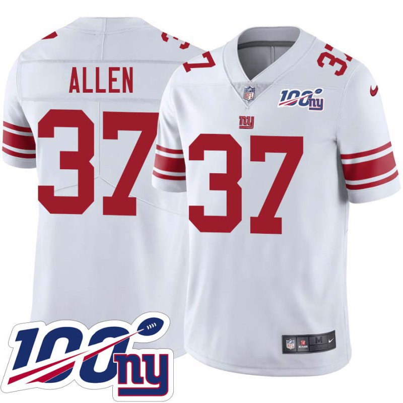 Giants #37 Javorius Allen 2024 100 Year White Jersey Giants #37 Javorius Allen 2024 100 Year White Jersey