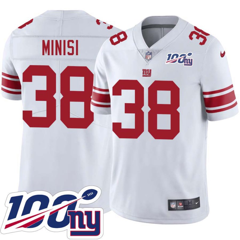 Giants #38 Skippy Minisi 2024 100 Year White Jersey Giants #38 Skippy Minisi 2024 100 Year White Jersey
