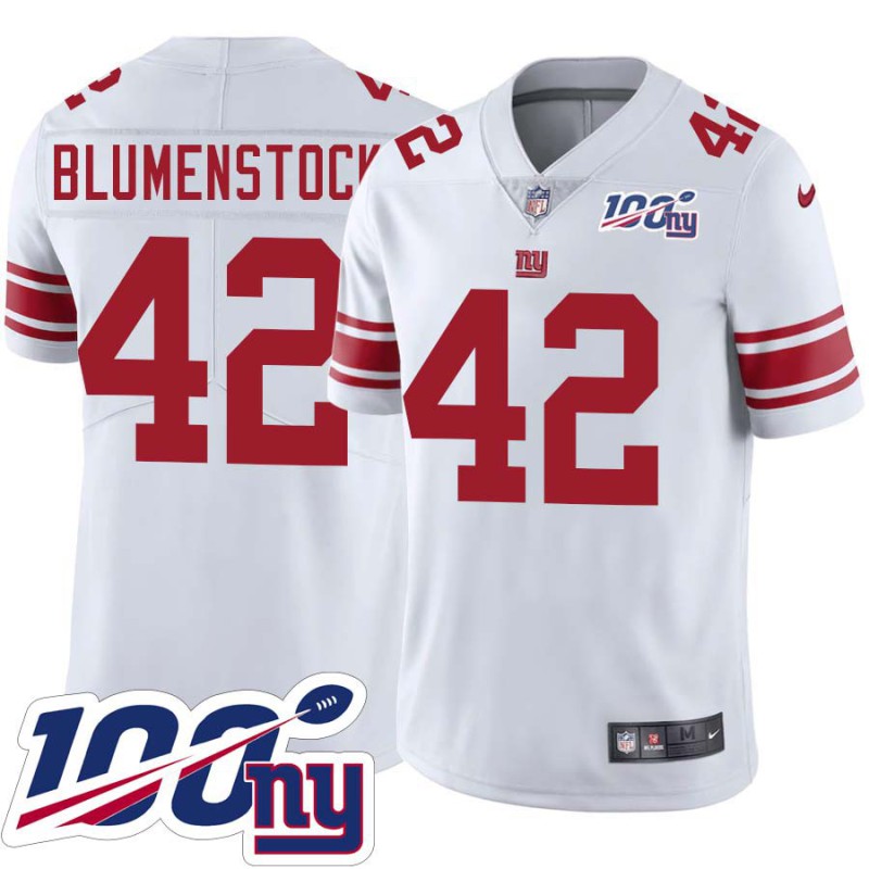 Giants #42 Jim Blumenstock 2024 100 Year White Jersey Giants #42 Jim Blumenstock 2024 100 Year White Jersey