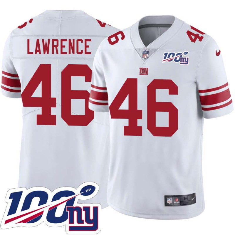 Giants #46 Marcus Lawrence 2024 100 Year White Jersey Giants #46 Marcus Lawrence 2024 100 Year White Jersey