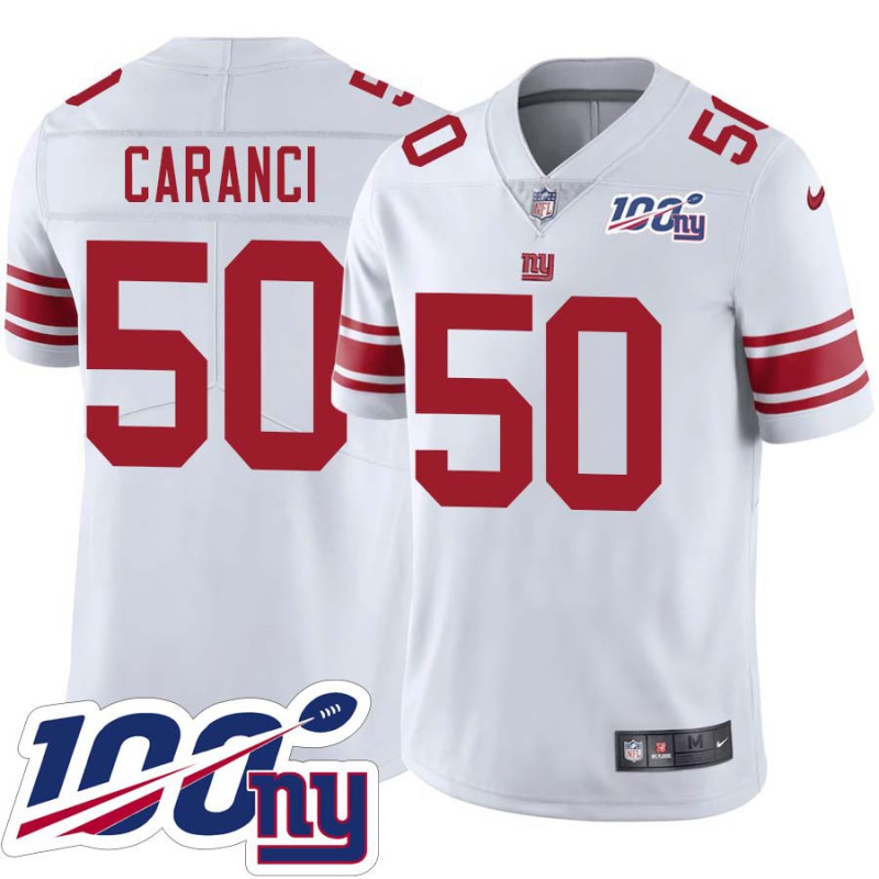 Giants #50 Roland Caranci 2024 100 Year White Jersey