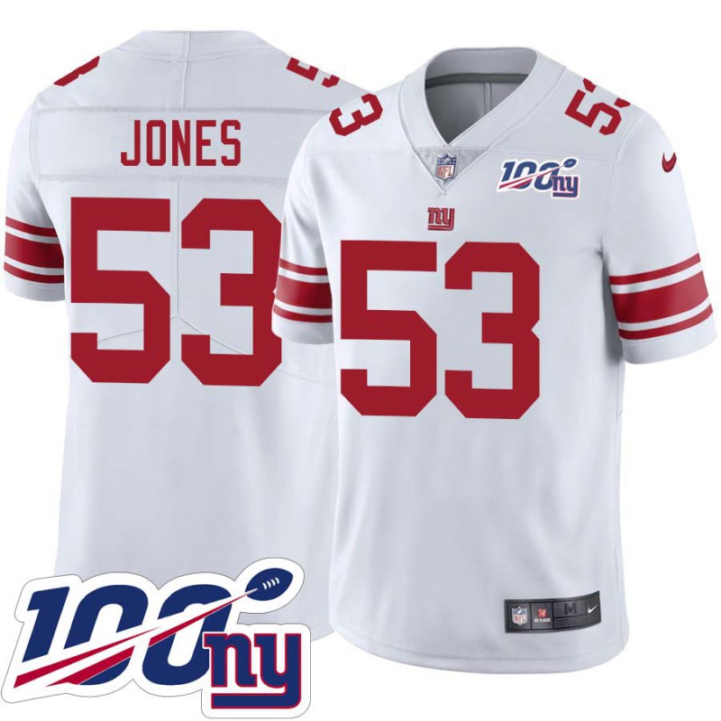 Giants #53 Greg Jones 2024 100 Year White Jersey Giants #53 Greg Jones 2024 100 Year White Jersey