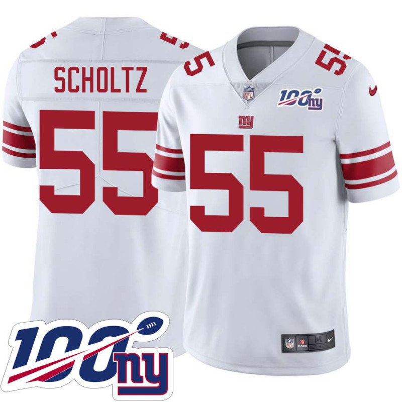 Giants #55 Bob Scholtz 2024 100 Year White Jersey Giants #55 Bob Scholtz 2024 100 Year White Jersey