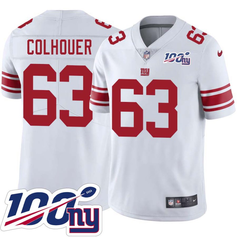 Giants #63 Jake Colhouer 2024 100 Year White Jersey Giants #63 Jake Colhouer 2024 100 Year White Jersey