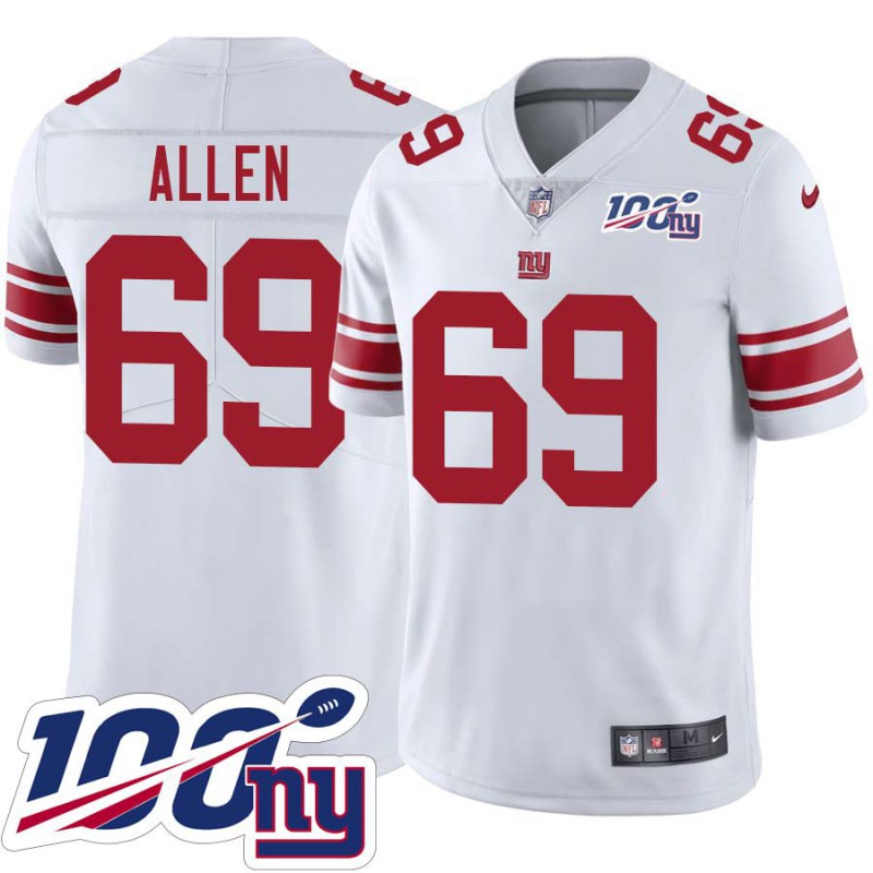 Giants #69 Derek Allen 2024 100 Year White Jersey Giants #69 Derek Allen 2024 100 Year White Jersey