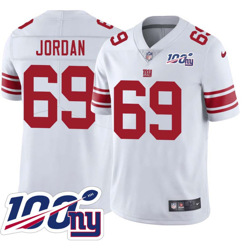 Giants #69 David Jordan 2024 100 Year White Jersey Giants #69 David Jordan 2024 100 Year White Jersey