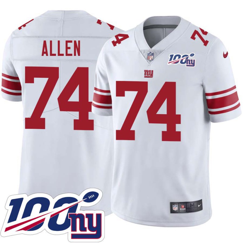 Giants #74 Ian Allen 2024 100 Year White Jersey Giants #74 Ian Allen 2024 100 Year White Jersey