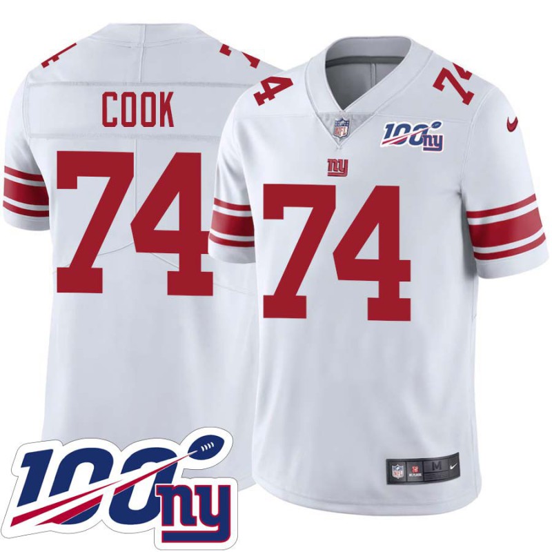 Giants #74 Charles Cook 2024 100 Year White Jersey Giants #74 Charles Cook 2024 100 Year White Jersey