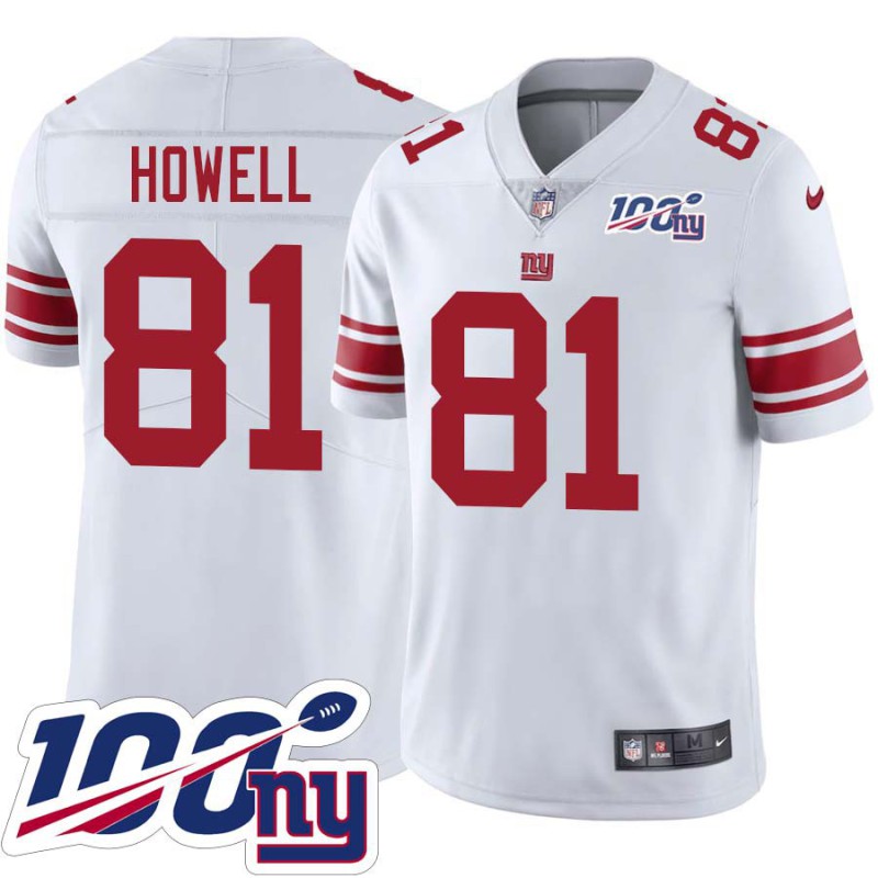 Giants #81 Jim Lee Howell 2024 100 Year White Jersey Giants #81 Jim Lee Howell 2024 100 Year White Jersey