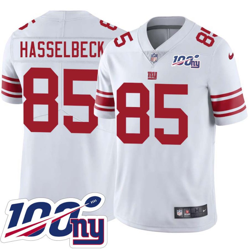 Giants #85 Don Hasselbeck 2024 100 Year White Jersey Giants #85 Don Hasselbeck 2024 100 Year White Jersey