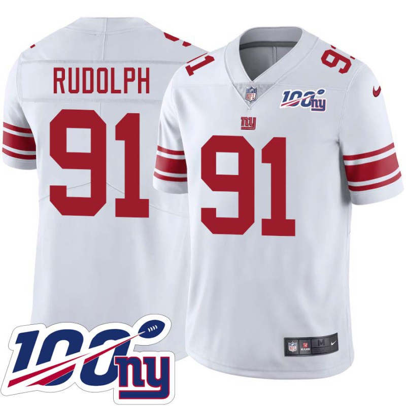 Giants #91 Coleman Rudolph 2024 100 Year White Jersey Giants #91 Coleman Rudolph 2024 100 Year White Jersey