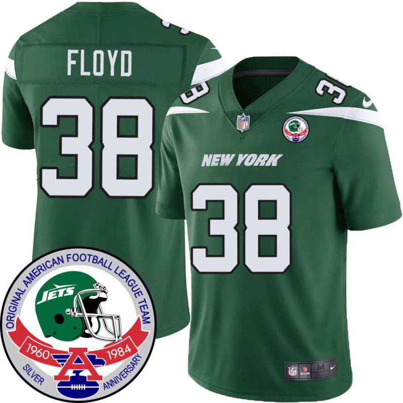 Jets #38 George Floyd 1984 Throwback Green Jersey Jets #38 George Floyd 1984 Throwback Green Jersey
