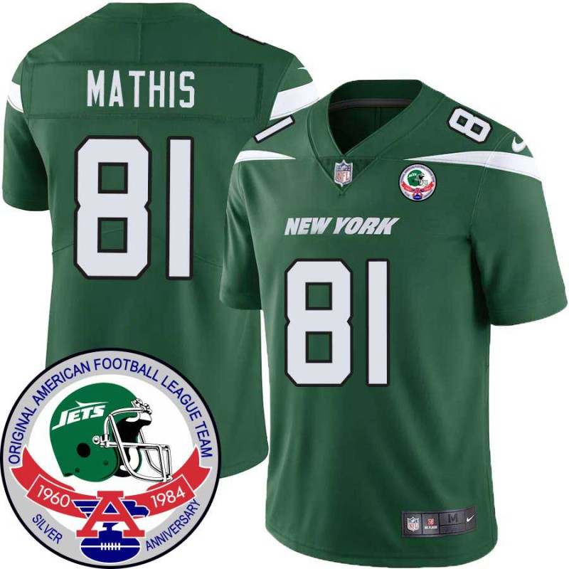 Jets #81 Terance Mathis 1984 Throwback Green Jersey Jets #81 Terance Mathis 1984 Throwback Green Jersey